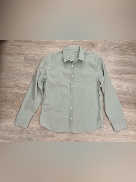Ministry of Supply Other - Ministry of Supply Men’s Gemini Button Down Shirt Green White Stripes - Medium
